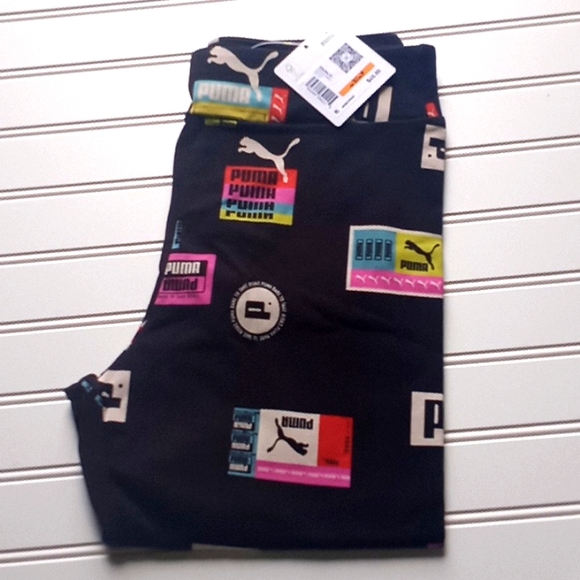 Puma Brand Love Printed Leggings-Small #1644 - Picture 7 of 14